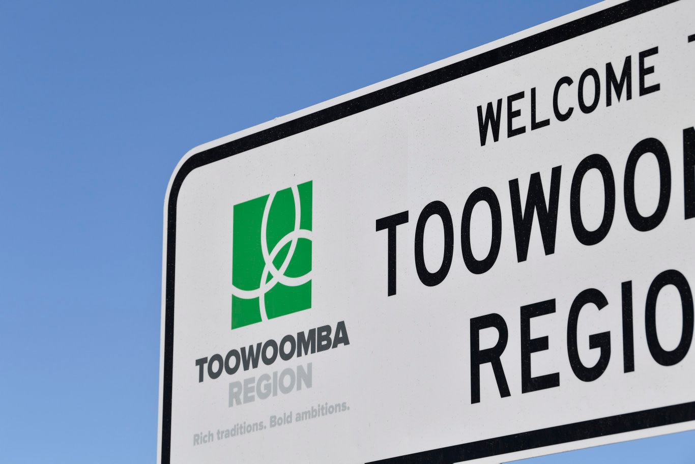 Welcome to Toowoomba sign on the Toowoomba Second Range Crossing during media preview before opening, Friday, September 6, 2019. Picture: Kevin Farmer