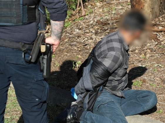 Police making another arrest. Picture: NSW Police