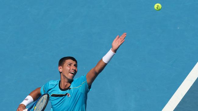 Australia's Alexei Popyrin could cause some problems for Djokovic. Picture: AFP