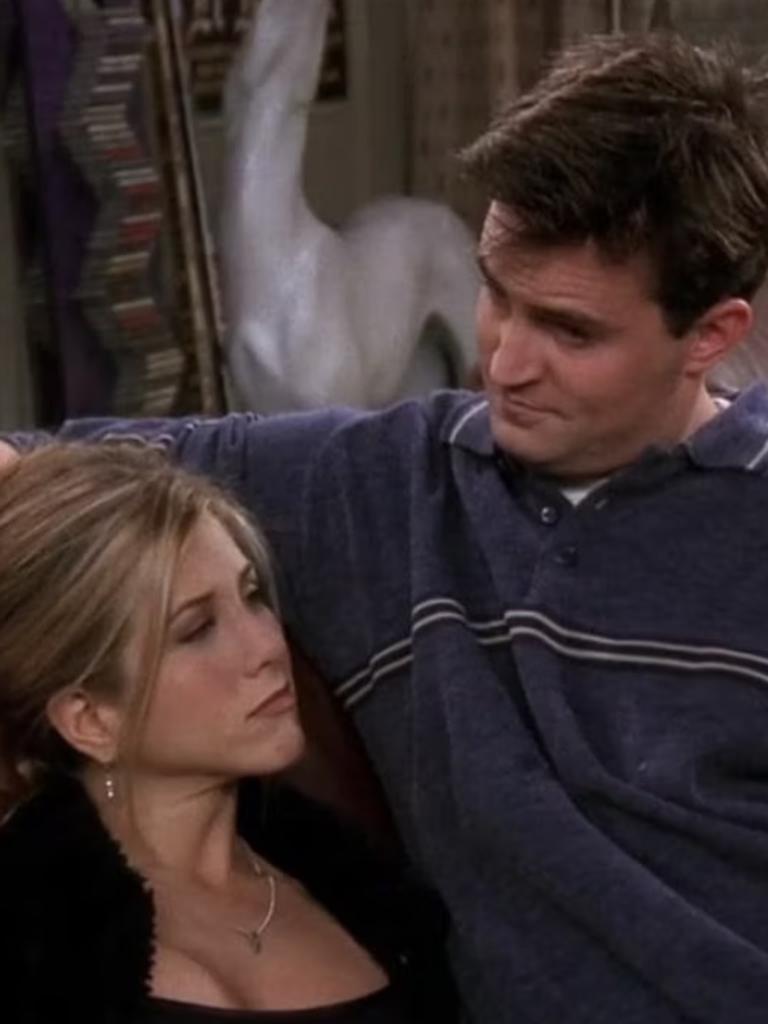 Aniston played Rachel alongside Perry’s Chandler on <i>Friends</i>.