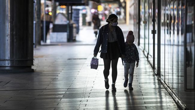 Residents can only leave home for five reasons: care and caregiving, exercise, work and to buy groceries, or to get vaccinated. Picture: Daniel Pockett/Getty Images