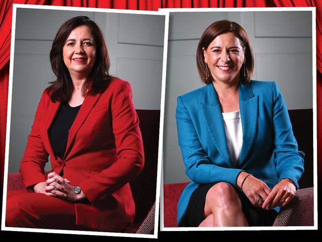 Annastacia Palaszczuk and Deb Frecklington