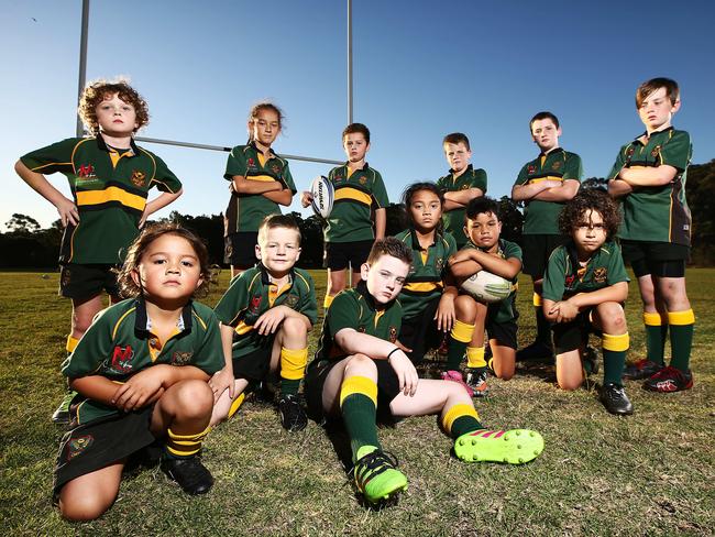 Rugby juniors at Oatley, where the $2000 fine is 20 per cent of the club’s annual income. Picture: Tim Hunter