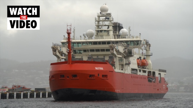 Arrival of the new AAD icebreaker RSV Nuyina into Hobart