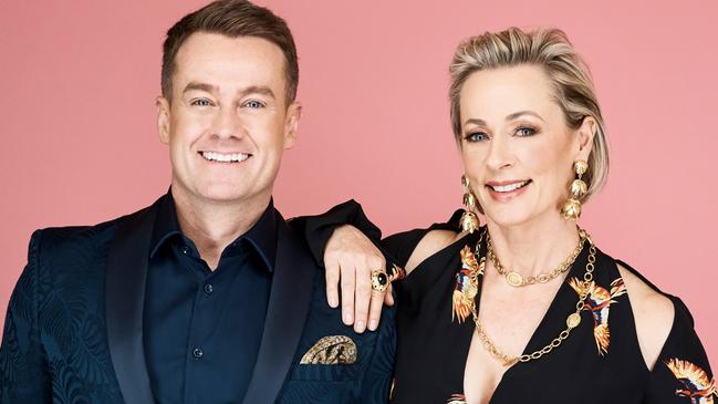 Grant Denyer and Amanda Keller host Channel 10’s Dancing With The Stars. Picture: Channel 10