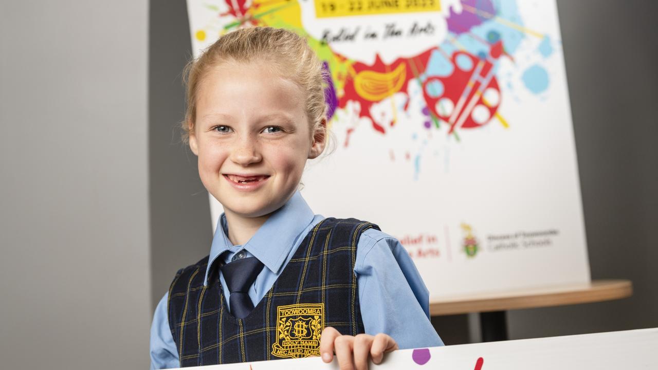 Holy Name Primary School student Lettie Codd will feature in the Toowoomba Catholic Schools Arts Fest. Picture: Kevin Farmer