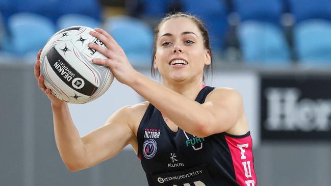 Former Vixens player Tayla Honey has signed with a UK Super League club after failing to secure a deal with a Super Netball team. Picture: Grant Treeby/Netball Victoria