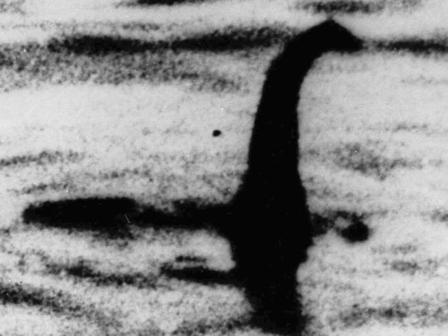 FILE - This undated file photo shows a shadowy shape that some people say is a the Loch Ness monster in Scotland. On Thursday, Sept. 5, 2019, scientist Neil Gemmell from the University of Otago in New Zealand says a project found a surprisingly high amount of eel DNA in the water. He cautioned that itâ€™s not clear whether that indicates a gigantic eel or just a lot of little ones. (AP Photo/File)