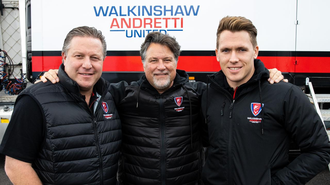 Walkinshaw Andretti co-owners Zak Brown, Michael Andretti and Ryan Walkinshaw. (Photo by Daniel Kalisz/Getty Images)