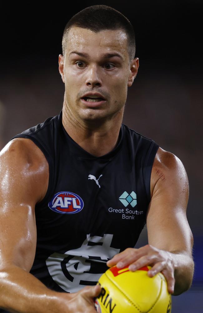 Jack Silvagni has suddenly become one of Carlton’s most important players. Picture: Michael Klein