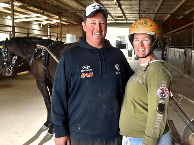 Emma Stewart and Clayton Tonkin have been together 11 years. Picture: Mike Keating