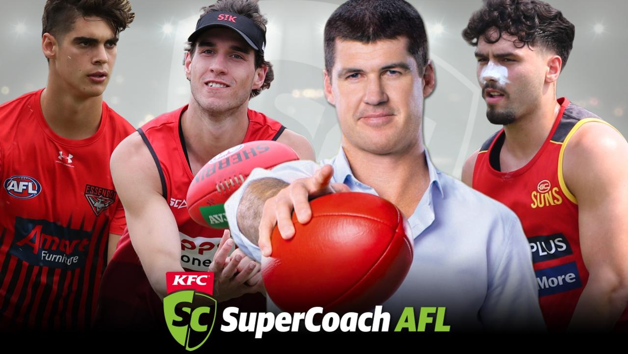 Jonathan Brown and the top KFC SuperCoach rookies.