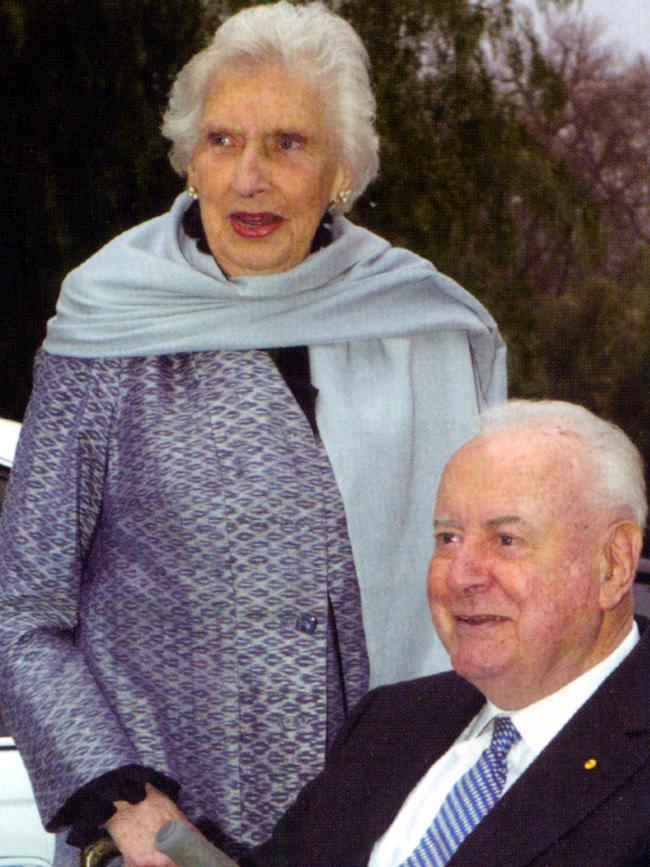 Gough Whitlam and wife Margaret side by side in Greece. Pic taken from biography of Margaret Whitlam.