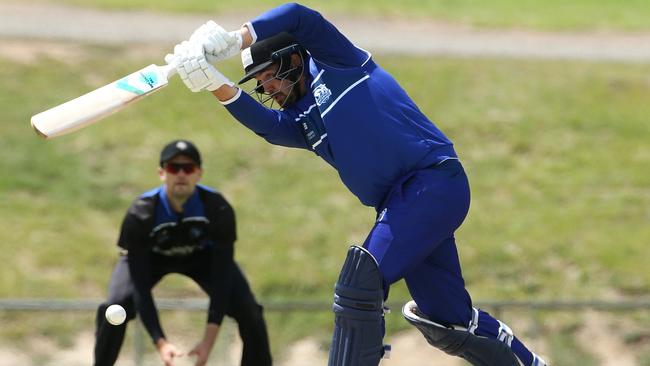 Premier: Jack Potticary in action for Greenvale Kangaroos. Picture: Hamish Blair