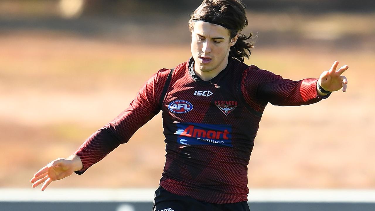 Andy McGrath at Bombers training.