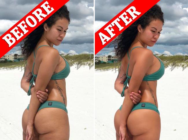 Before after bikini pics photo shopped