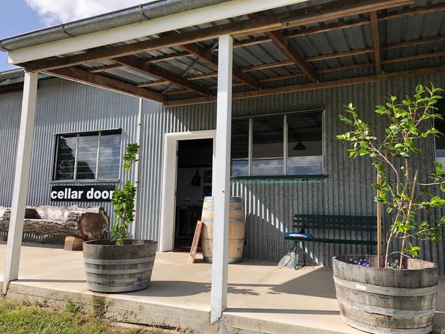 The award-winning cellar door at Balancing Rock Wines, Stanthorpe.