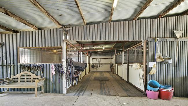 Part of the horse facilities on the property.