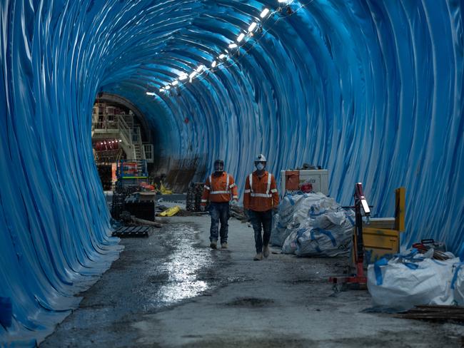 06-12-2021 Cross River Rail project, Woolloongabba. PICTURE: Brad Fleet