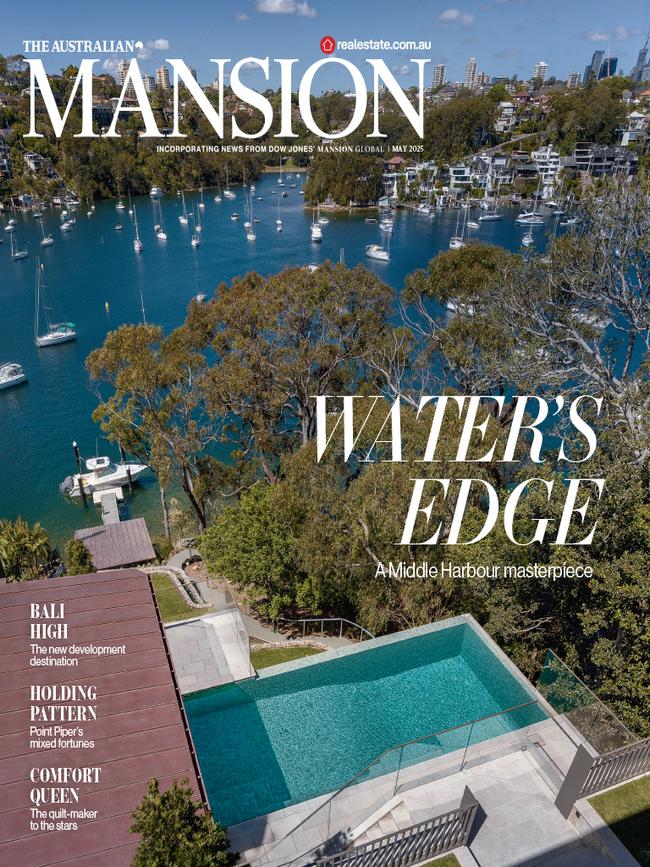 Cover art for Mansion Magazine at Willoughby Bay House. Picture: Luke Butterly