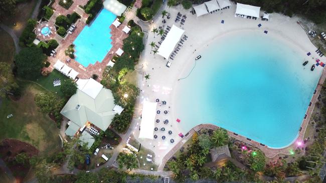 An aerial view of InterContinental Sanctuary Cove.