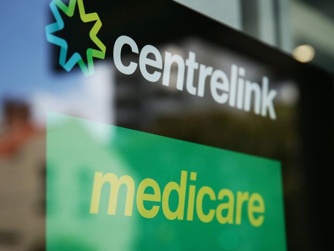 SYDNEY, AUSTRALIA - MARCH 21:  A Medicare and Centrelink office sign is seen at Bondi Junction on March 21, 2016 in Sydney, Australia. Federal public sector workers are expected to strike around Australia over a long-running pay dispute.  (Photo by Matt King/Getty Images)