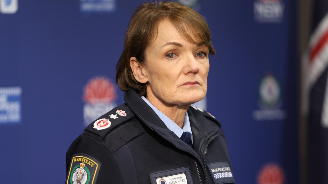 NSW Police Commissioner Karen Webb is under fire for her handling of multiple scandals. Picture: NewsWire / Damian Shaw