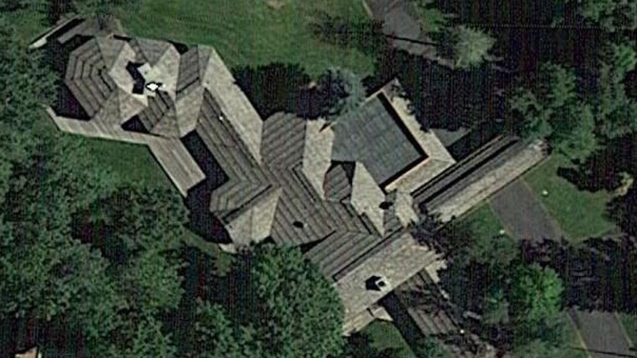 Aerial image of Demi Moore's home. Photo: Daily Mail