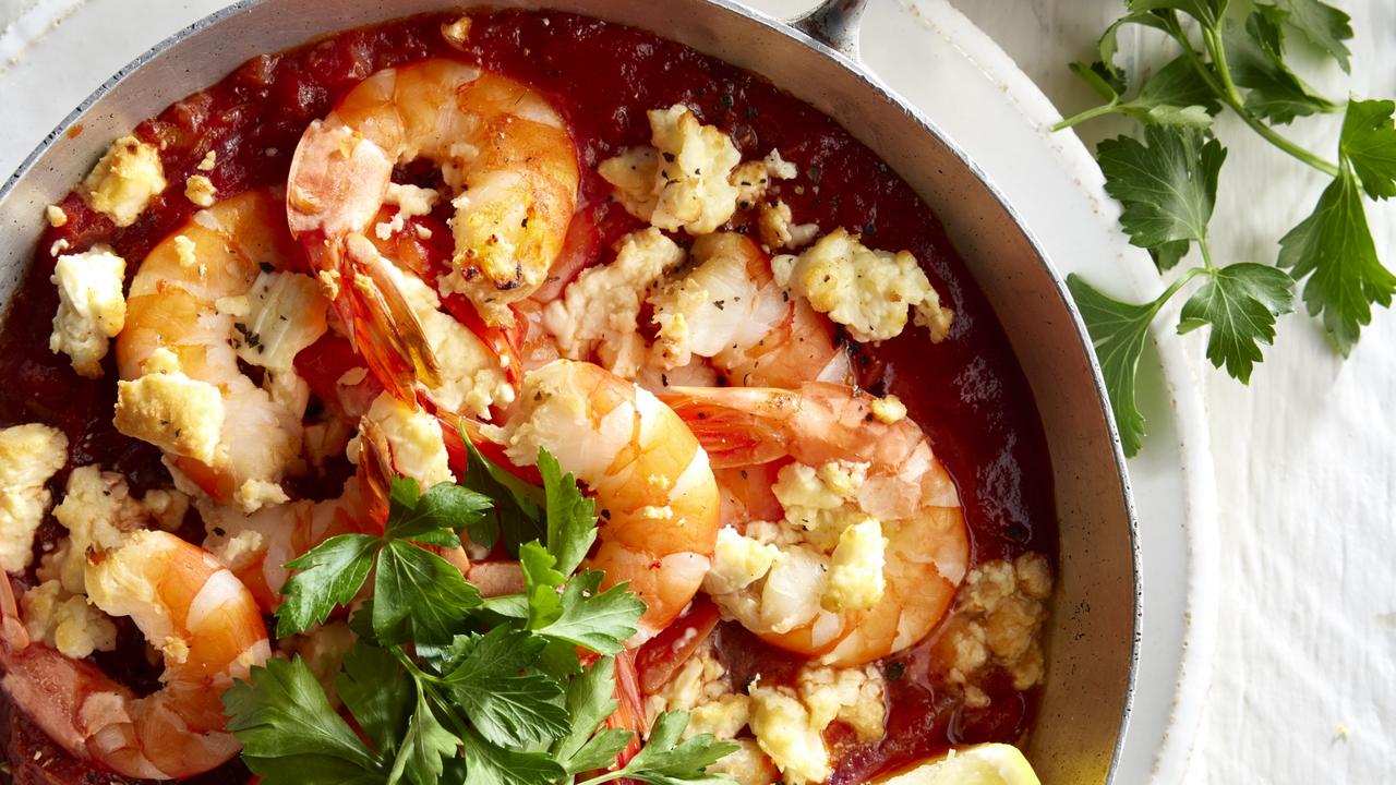 This healthy prawn dish is a Greek favourite