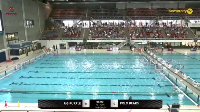 Replay: UQ Purple v Polo Bears (18&U Boys Gold Medal)—Water Polo Queensland State Titles Day 1