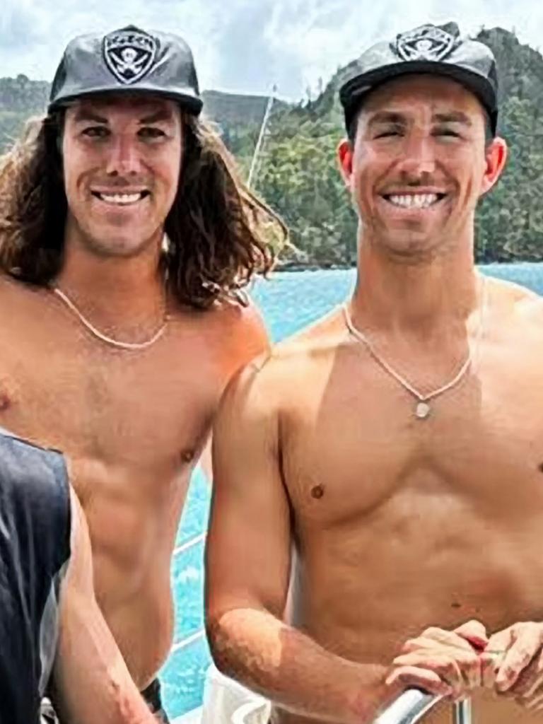 Jake (right) and Callum Robinson (left) from Perth, were in Mexico on a surfing trip. Picture: Instagram.