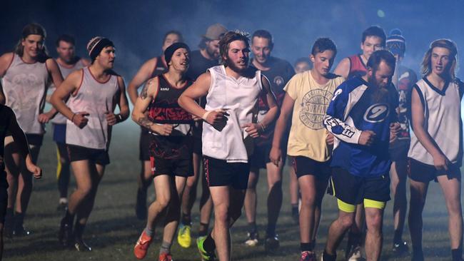 Nangwarry Football Club training. Picture: Tom Huntley