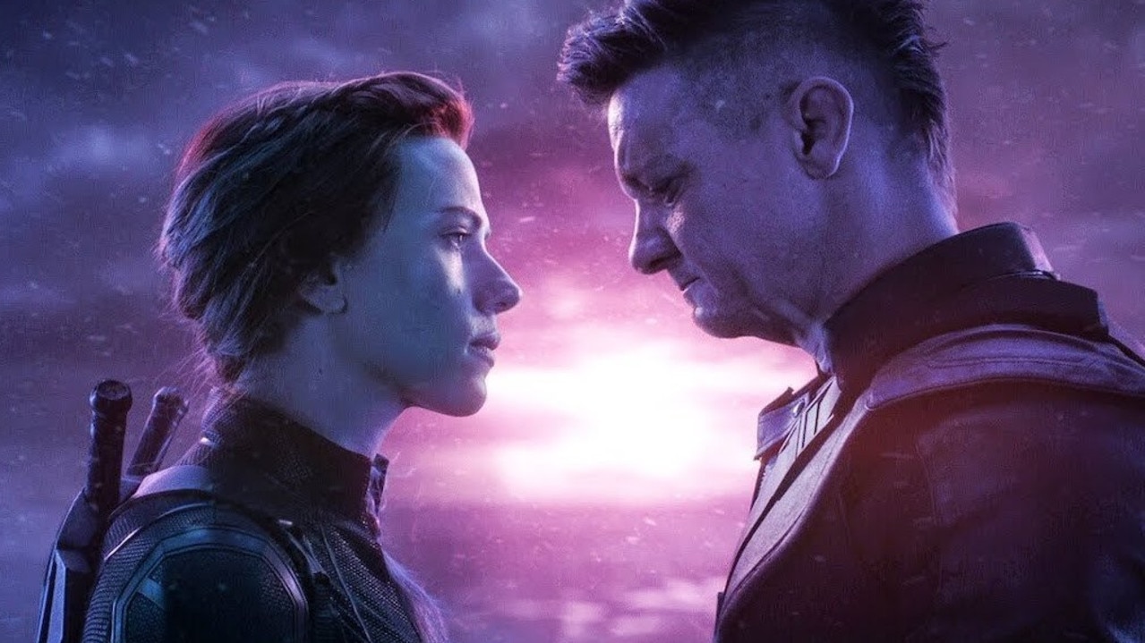 Natasha and Clint on Vormir in Avengers: Endgame.