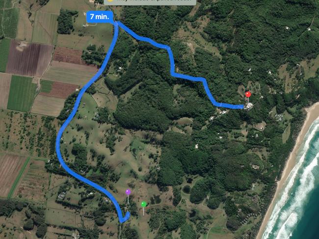 Liam Hemsworth’s property is just a short distance from Chris.