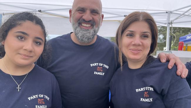 Fish in the Family’s Mikayla Georges, Paul Papacosta and Tanya Georges.