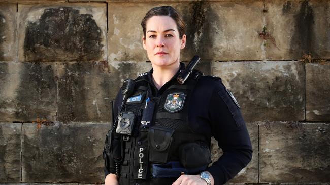 Constable Kara Tatt has spoken about the first time she investigated a fatal car crash and stayed by the side of Ebonnie Smith during her final moments. Picture: Liam Kidston.