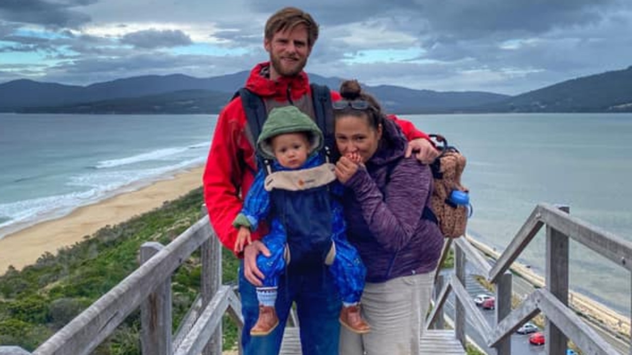 Michelle Ives with her husband Andy and son have followed the FIRE movement since she was 21. Picture: Supplied