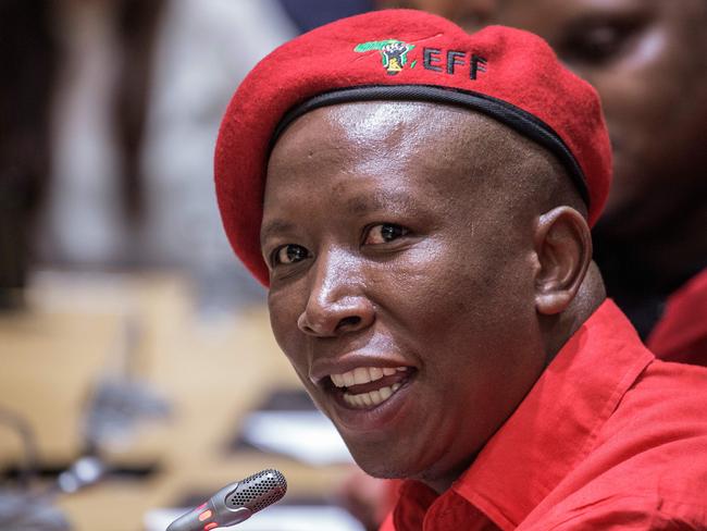 South African opposition party Economic Freedom Fighters (EFF) leader Julius Malema has been accused of inciting hate speech against white people. Picture: Gianluigi Guercia/AFP