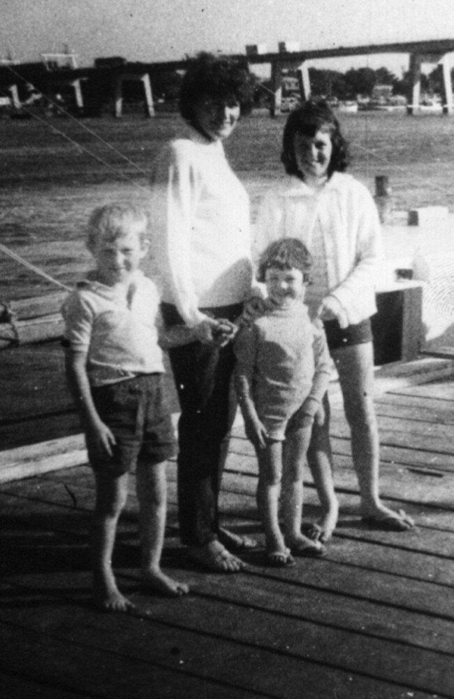 Therese Crawford with her children Kathryn, James and Karen before their deaths.