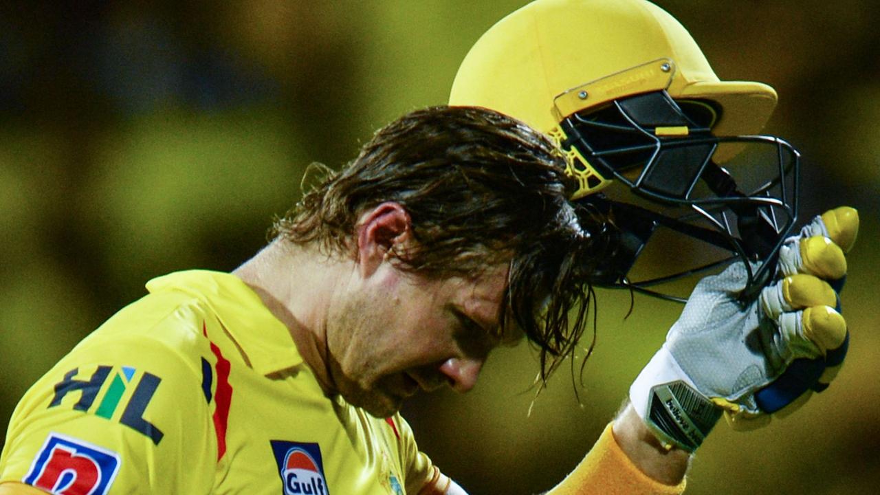 Chennai Super Kings cricketer Shane Watson has retired from all forms of cricket. (Photo by ARUN SANKAR / AFP)