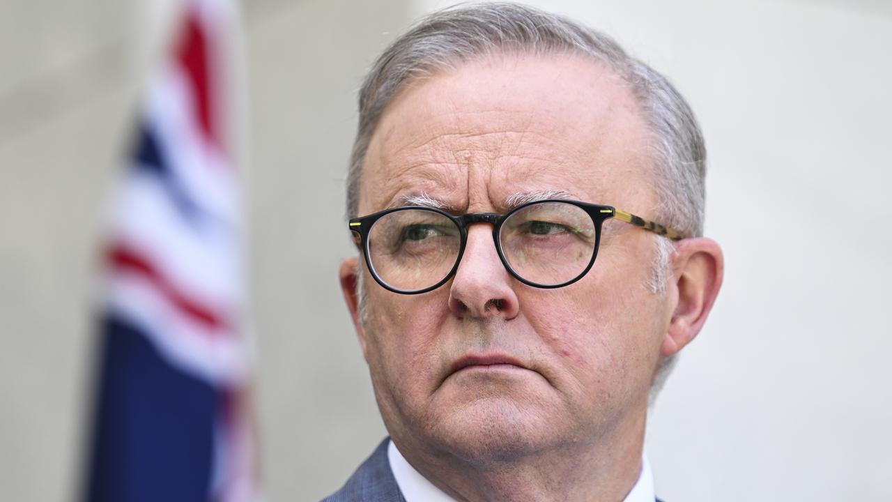 Prime Minister Anthony Albanese condemned the firebombing in Melbourne. Picture: NewsWire / Martin Ollman