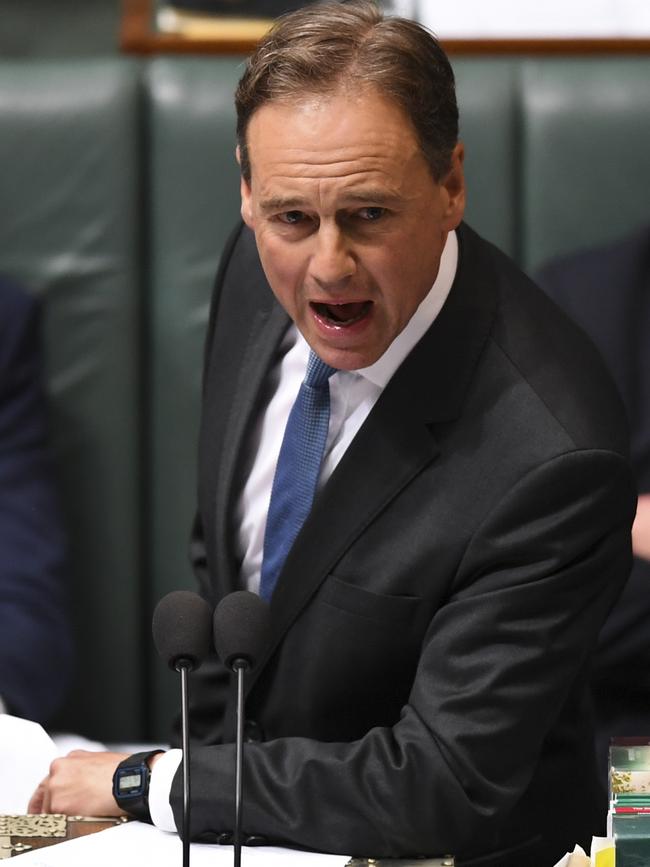 Australian Health Minister Greg Hunt. Picture: Lukas Coch