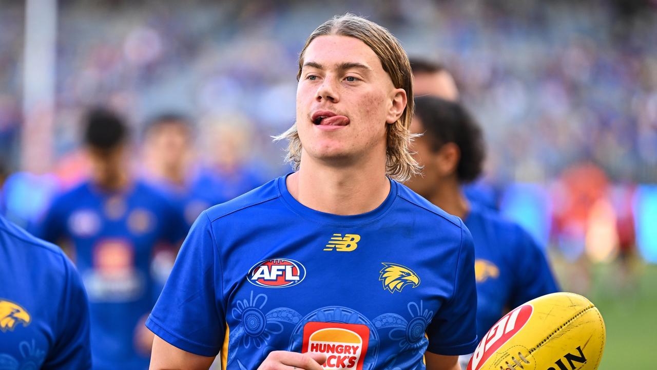 Harley Reid hasn’t lasted long in Dan Batten’s team. Picture: Daniel Carson/AFL Photos via Getty Images