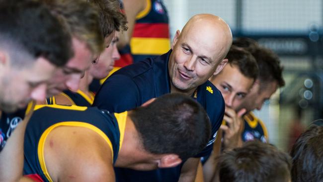 Matthew Nicks during the Crows’ team photo shoot for 2021. Picture: Adelaide Football Club