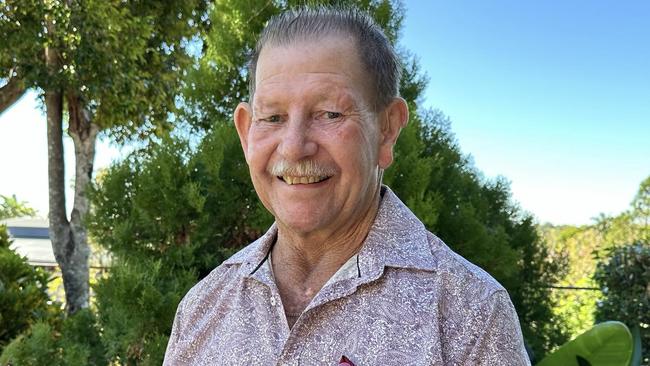 Colin Manderson speaking about his heart transplant at Immanuel Lutheran Church in Buderim on June 8, 2024. Picture: Sam Turner