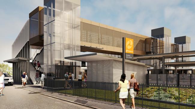 Artist’s impression of the Fairfield station upgrade