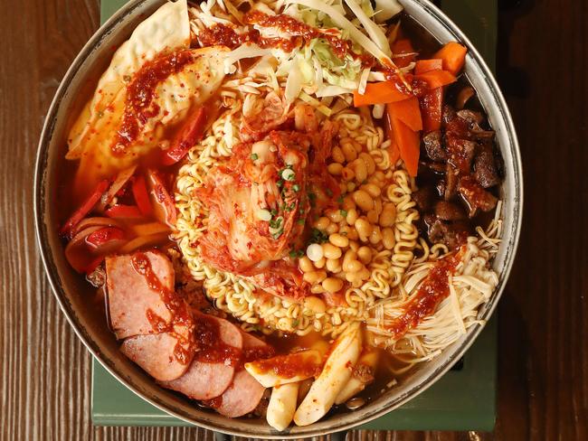 13/03/18 Budae Jjigae hotpot from Plus 82 Pocha in the city - Source SA. picture CALUM ROBERTSON