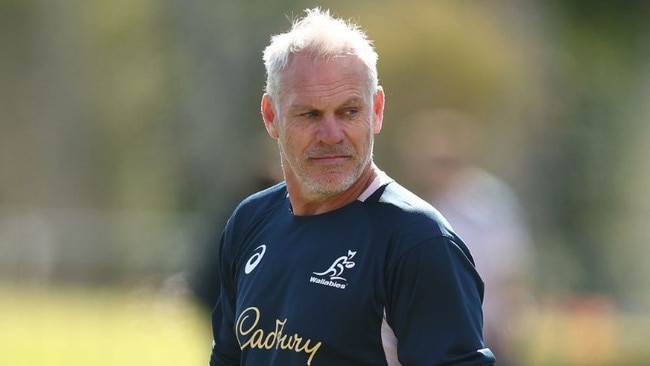 Jones slammed the media for focussing on the shock departure of Wallabies attack coach Brad Davis. Picture: Getty Images.