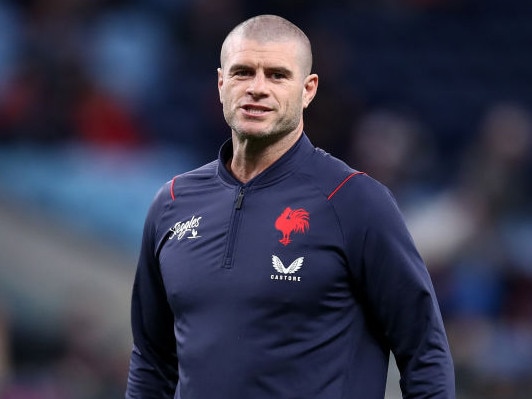 SYDNEY, AUSTRALIA - JUNE 10: Matt King assistant coach of the Roosters looks on ahead of the round 15 NRL match between Sydney Roosters and Penrith Panthers at Allianz Stadium on June 10, 2023 in Sydney, Australia. (Photo by Jason McCawley/Getty Images)