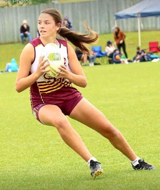 TITLE SUCCESS: Georgia Bartlett was part of Queensland's successful under-15 team which won the recent touch football national championships. Picture: Contributed